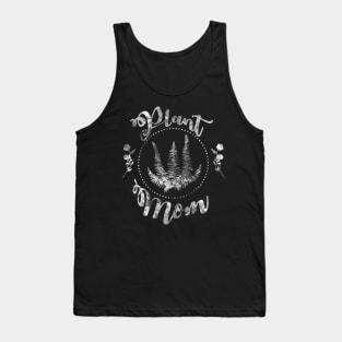 Plant Mom - White Textured Tank Top